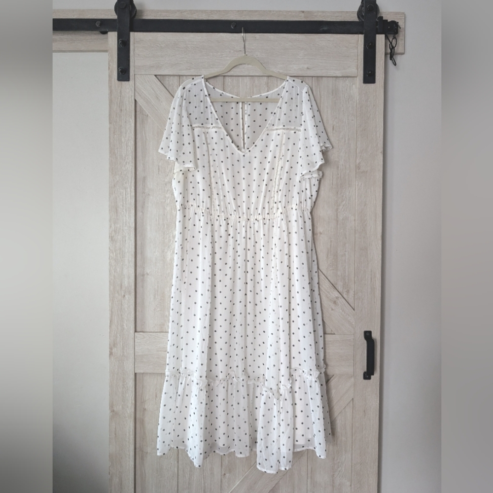 White Polka Dot Dress